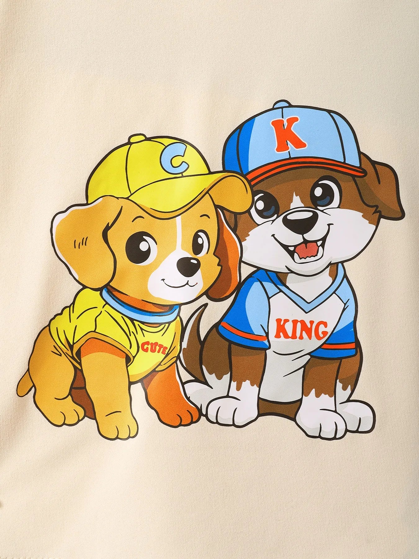 Children’s Dog Short Sleeve Hoodie and Shorts Set