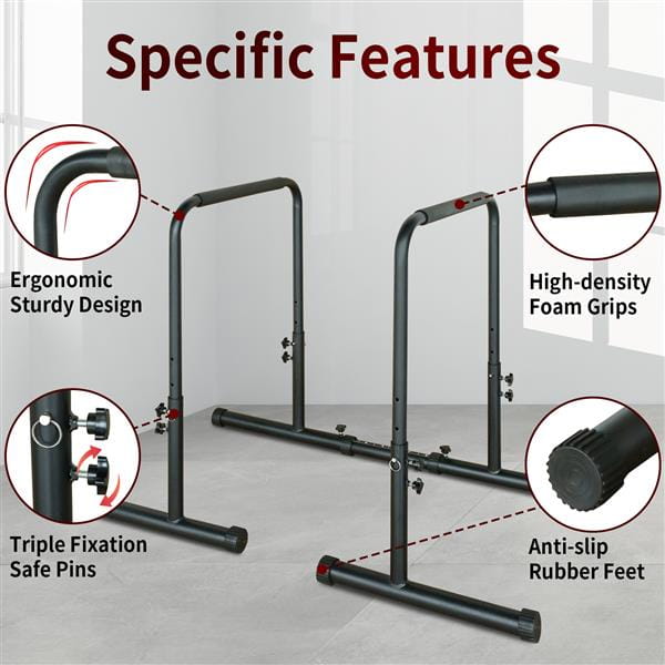 Power Tower Pull Up Rod Stand Adjustable Height Heavy Duty Multi Functional Fitness Training Equipment