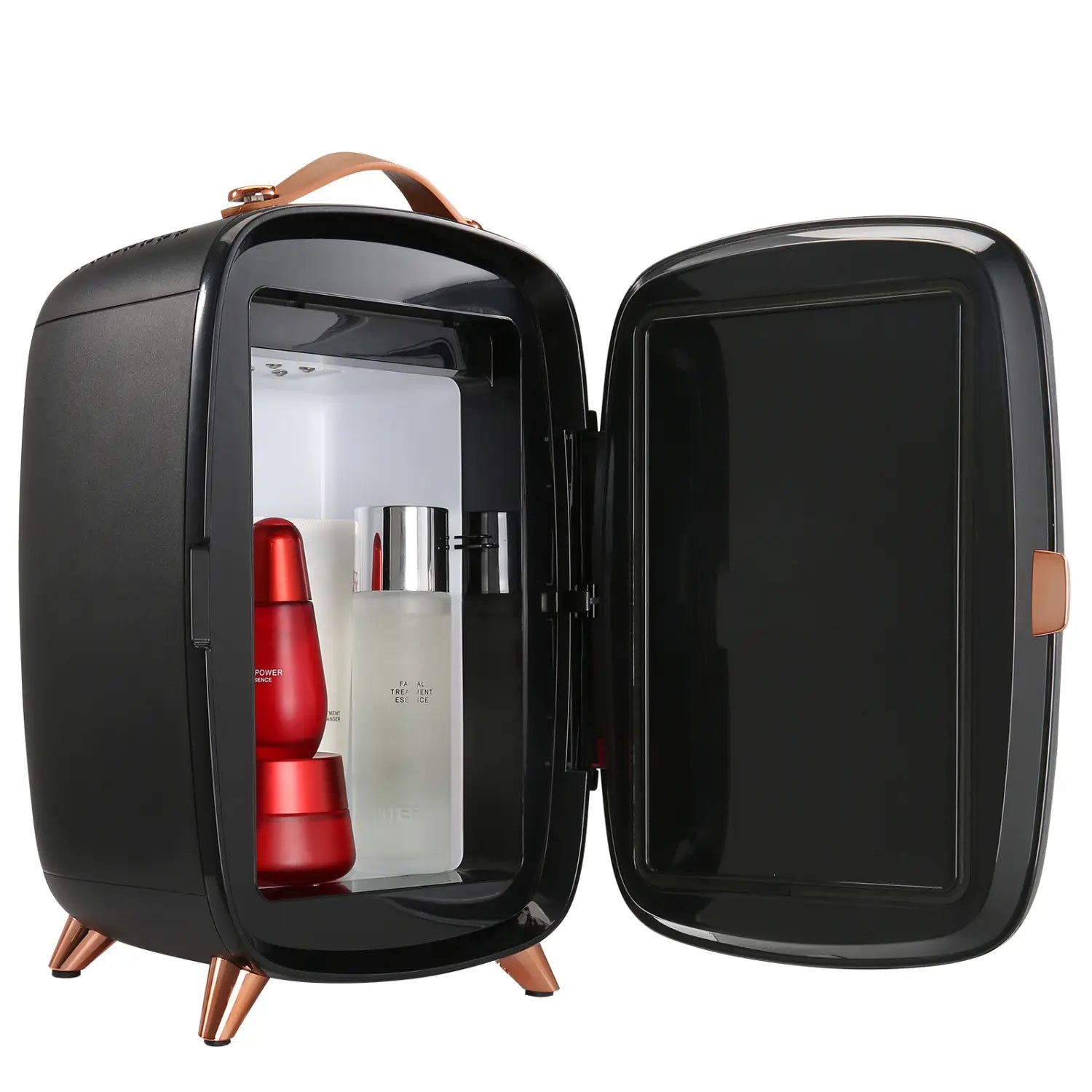 Vevor Mini Fridge 6L Skincare With LED Light And HD Mirror AC DC Makeup Fridges For Skin Care Cosmetic Storage Chill