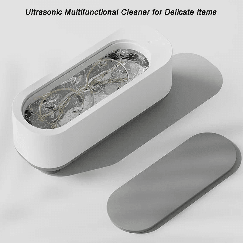 Professional Ultrasonic Jewelry & Glasses Cleaner – 45kHz High Frequency Deep Cleaning for Rings Watches Makeup Tools