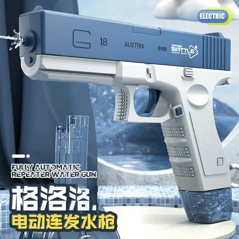 M1911 Water Gun Pistol Toy Electric Squirt with Backpack (100cc) for Outdoor Warfare Ages 3 +